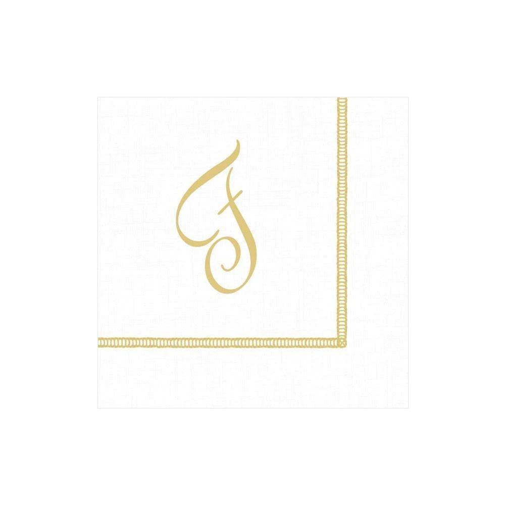 Caspari - Cocktail Napkins - Initial Hemstitch - Findlay Rowe Designs