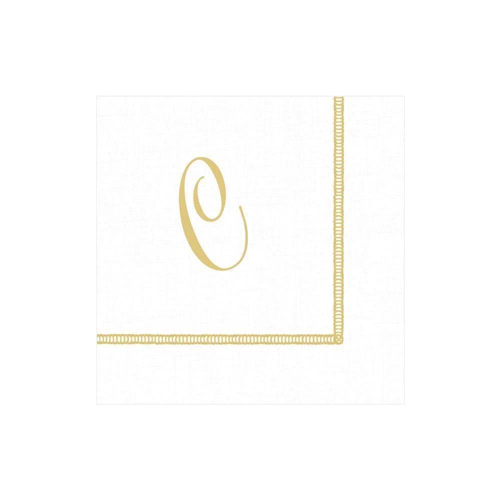 Caspari - Cocktail Napkins - Initial Hemstitch - Findlay Rowe Designs