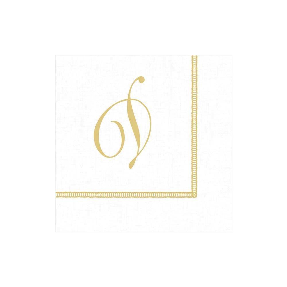 Caspari - Cocktail Napkins - Initial Hemstitch - Findlay Rowe Designs