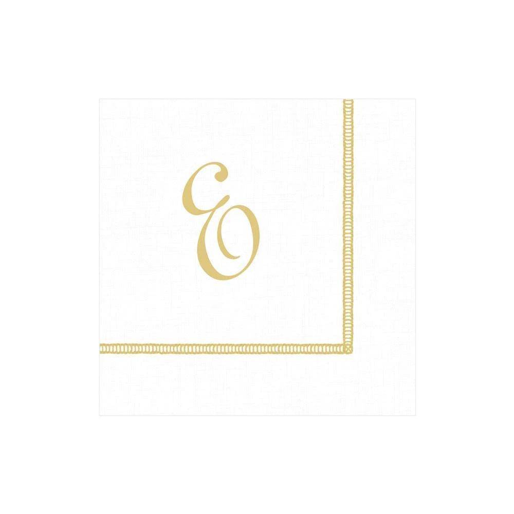 Caspari - Cocktail Napkins - Initial Hemstitch - Findlay Rowe Designs
