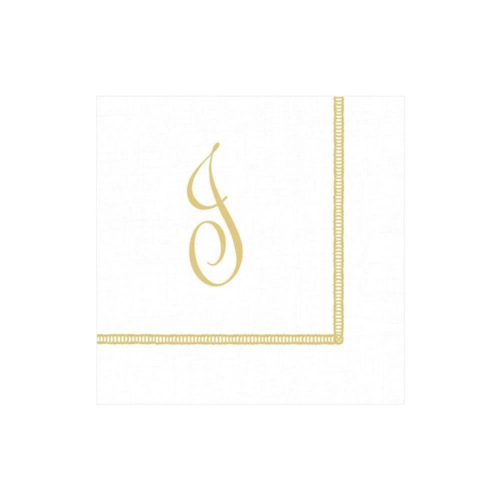 Caspari - Cocktail Napkins - Initial Hemstitch - Findlay Rowe Designs