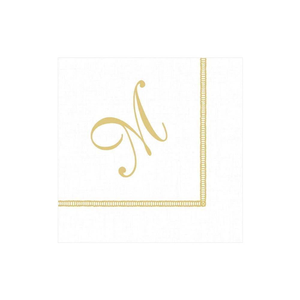Caspari - Cocktail Napkins - Initial Hemstitch - Findlay Rowe Designs