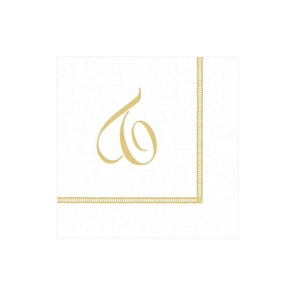 Caspari - Cocktail Napkins - Initial Hemstitch - Findlay Rowe Designs