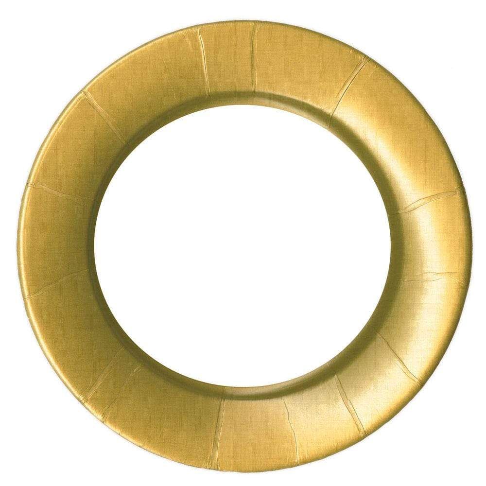 Caspari - Dinner Plate - Linen Border Gold - Findlay Rowe Designs
