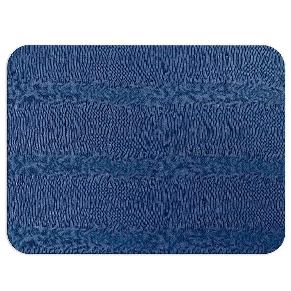 Caspari - Placemat - Lizard Felt-Backed - Navy Rectangle - Findlay Rowe Designs