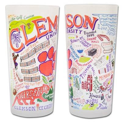 Catstudio Collegiate Glass - Clemson - Findlay Rowe Designs