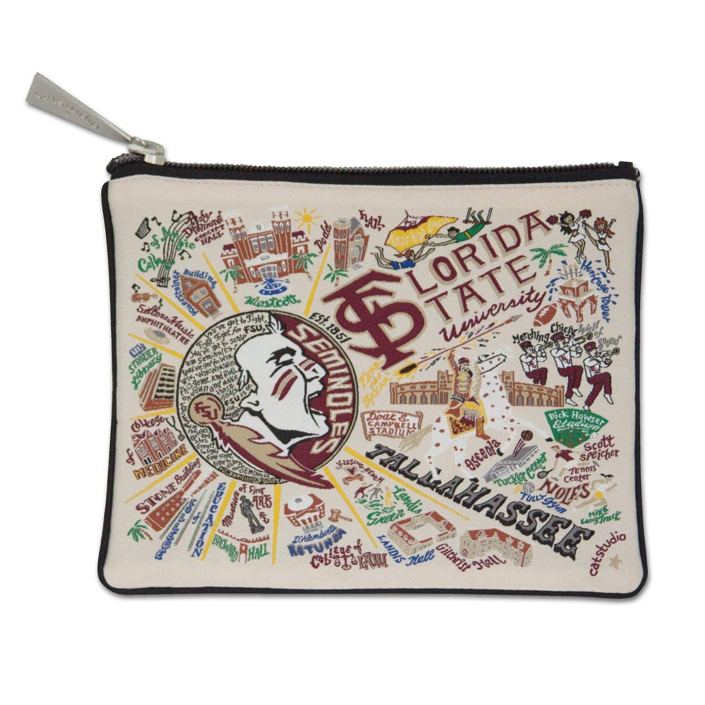 Catstudio - Collegiate Zip Pouch - Florida State University - Findlay Rowe Designs
