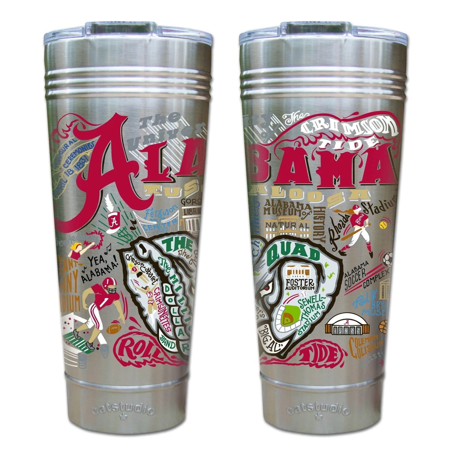Catstudio - Collegiate Thermal Tumbler - Alabama, University of - Findlay Rowe Designs