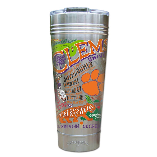 Catstudio - Collegiate Thermal Tumbler - Clemson University - Findlay Rowe Designs