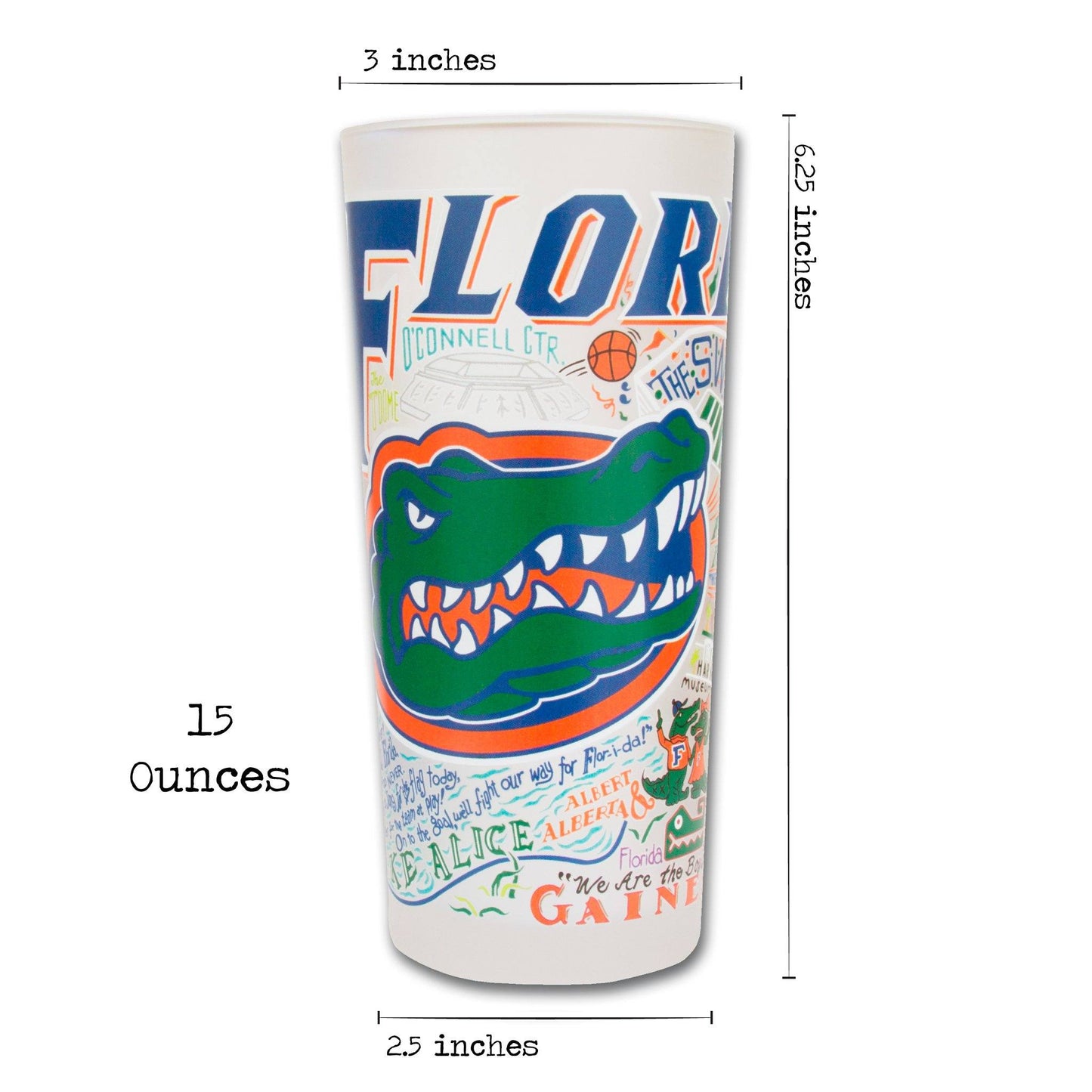 Catstudio Collegiate Glass - Florida, University of - Findlay Rowe Designs