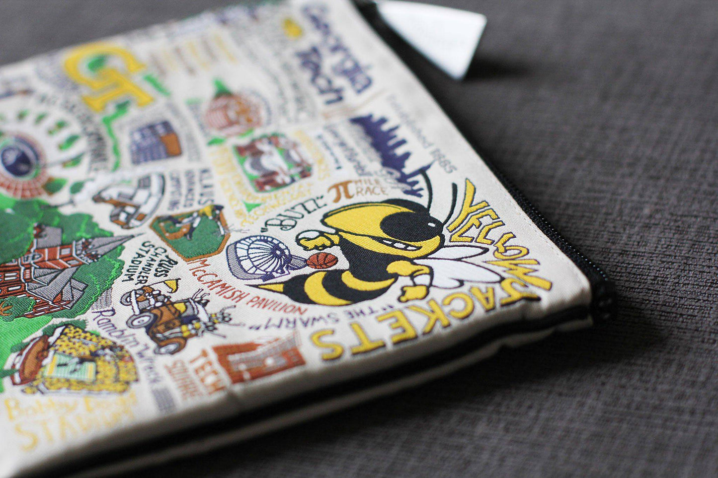 Catstudio - Collegiate Zip Pouch - Georgia Tech - Findlay Rowe Designs