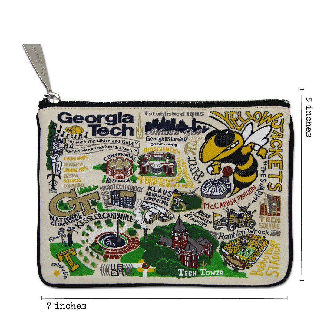 Catstudio - Collegiate Zip Pouch - Georgia Tech - Findlay Rowe Designs