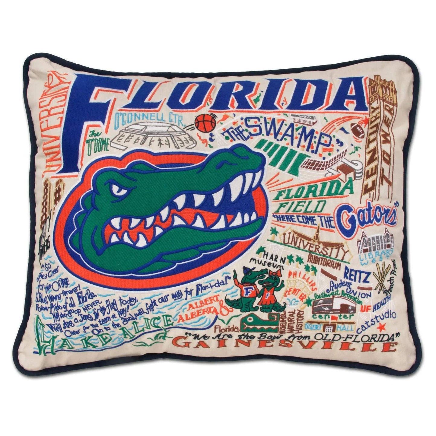 Catstudio - Collegiate Embroidered Pillow - Florida, University of - Findlay Rowe Designs