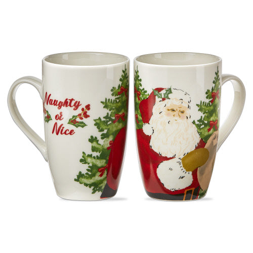 Coffee Mug - Vintage Santa - Naughty or Nice - Findlay Rowe Designs