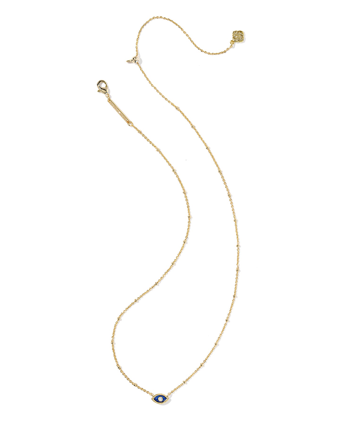 Kendra Scott - Mini Eye Short Pendant Necklace - Gold Dark Blue Magnesite