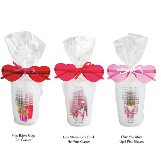 Mud Pie - Valentine - Party Cup and Glasses Set - Findlay Rowe Designs