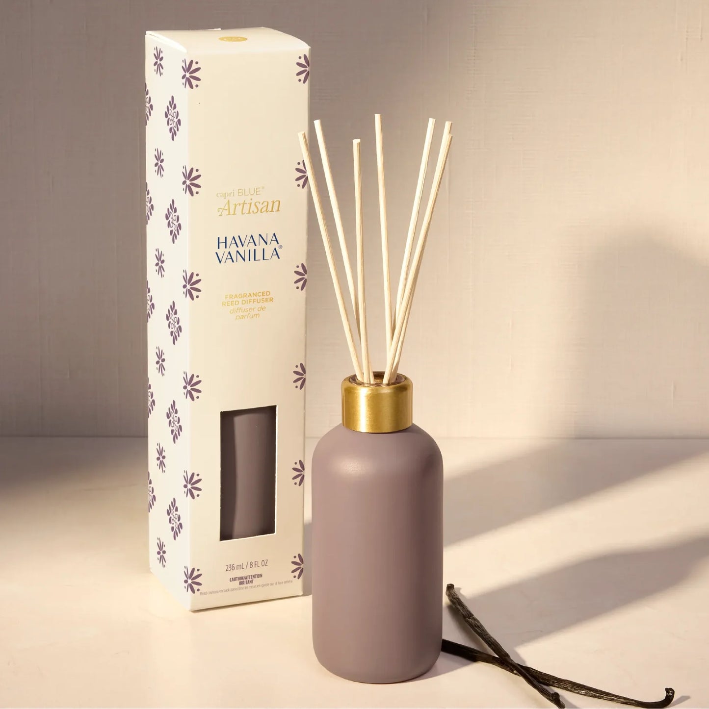 Capri Blue - Reed Diffuser 8oz - Havana Vanilla Terrazza Velluto - Findlay Rowe Designs