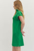 Entro - Dress - Mini Mock Neck - Kelly Green - Findlay Rowe Designs