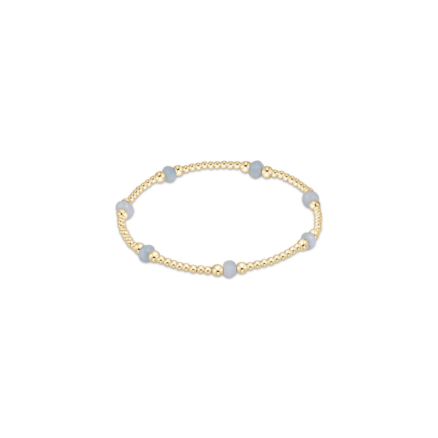 Enewton - Purpose Gemstone 4mm Bracelet - Aquamarine