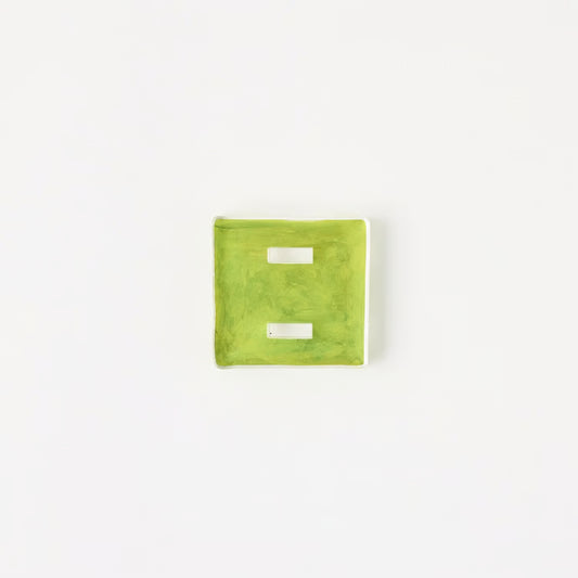 Acrylic Art - Napkin Base With 2-Slots - Olive Green - Findlay Rowe Designs