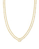 Kendra Scott- Emilie Gold Multi Strand Necklace in Iridescent Drusy