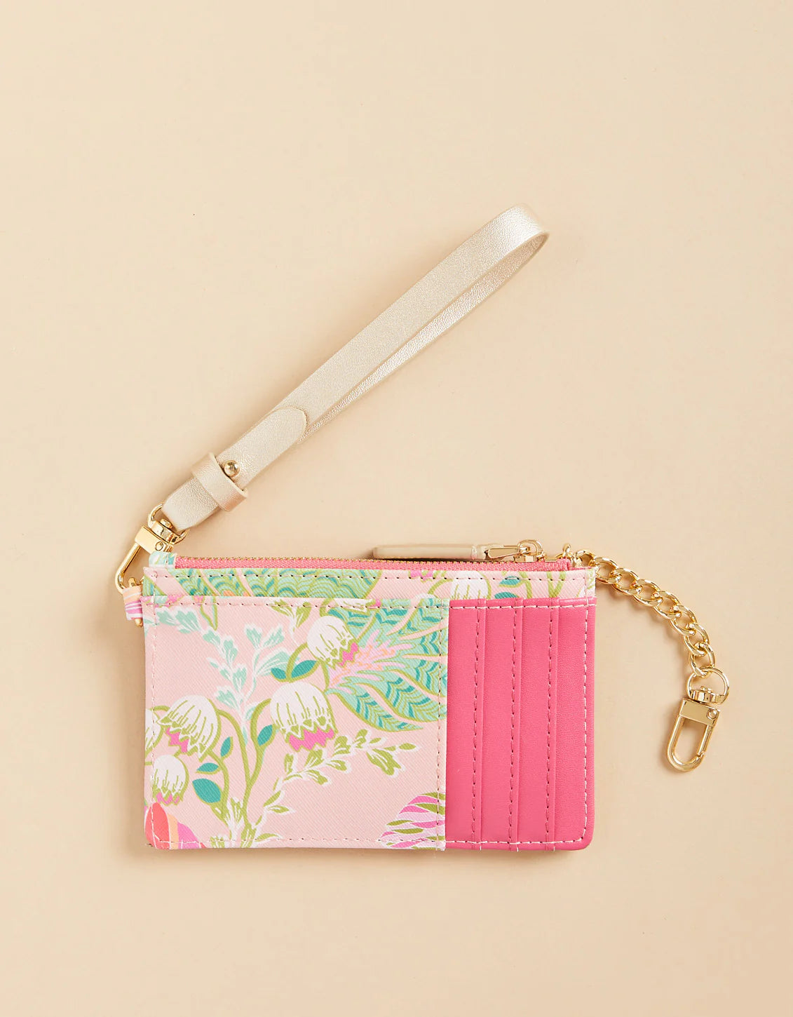 Spartina 449 - Slimcard Coinpurse - Flamingo Pineapple. - Findlay Rowe Designs
