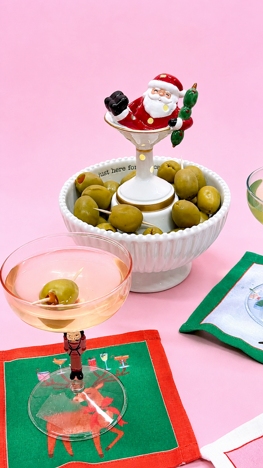 Mud Pie - Light-Up Sitter - Santa Martini - Findlay Rowe Designs