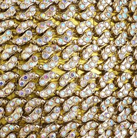 Ornament - 6in Diamond Ball - Gold