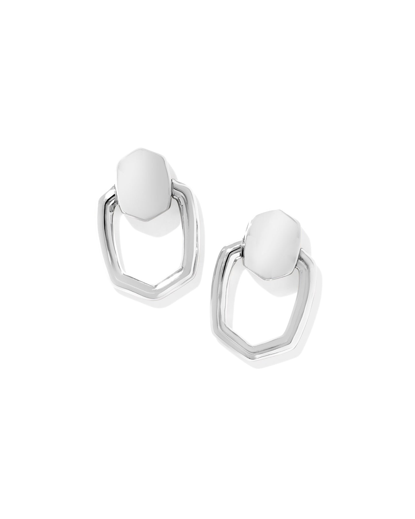 Kendra Scott - Earring - Kaia Open Frame - Silver - Findlay Rowe Designs