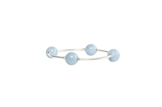 Made as Intended - Bracelet - Sterling Silver & Angelite - 12mm - Findlay Rowe Designs