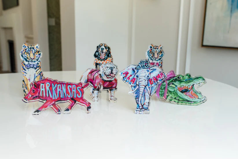 Chelsea McShane - Acrylic Shelfie - Tiger Purple & Yellow - Mini