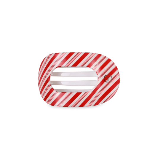 Teleties - Candy Cane Crush Small Flat Round Hair Clip
