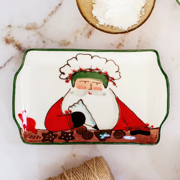 Vietri - Old St. Nick - Limited Edition 2025 Rectangular Plate - Findlay Rowe Designs