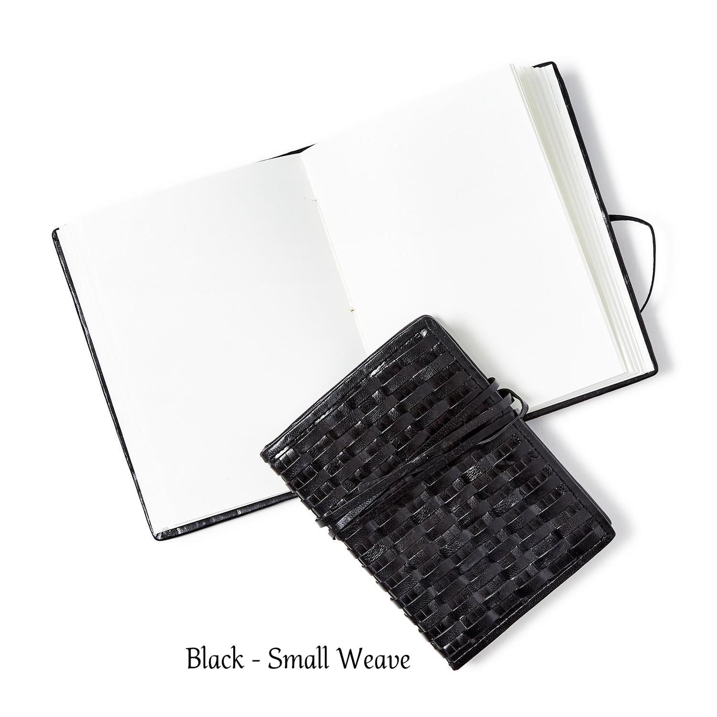 Journal - Woven Leather - Black - Findlay Rowe Designs
