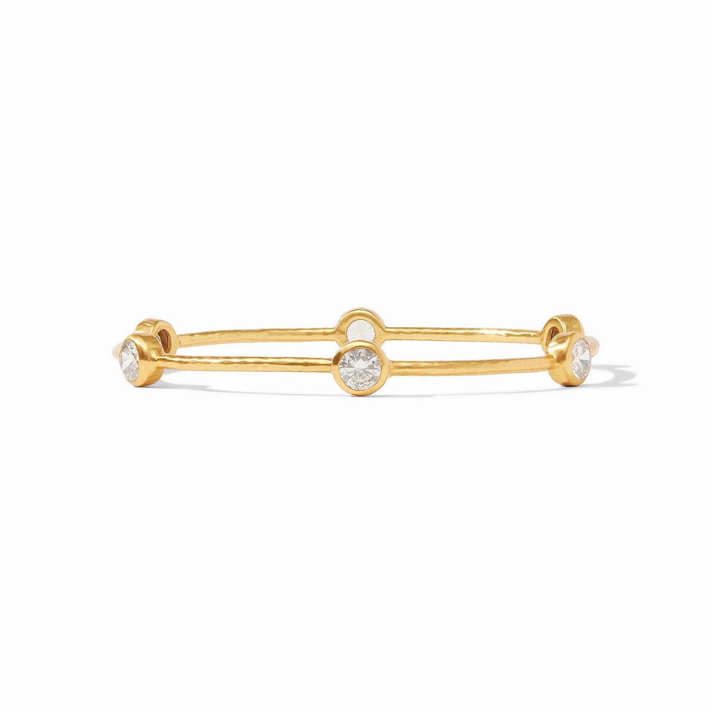 Julie Vos- Gold Milano Bangle, Cubic Zirconia - Findlay Rowe Designs
