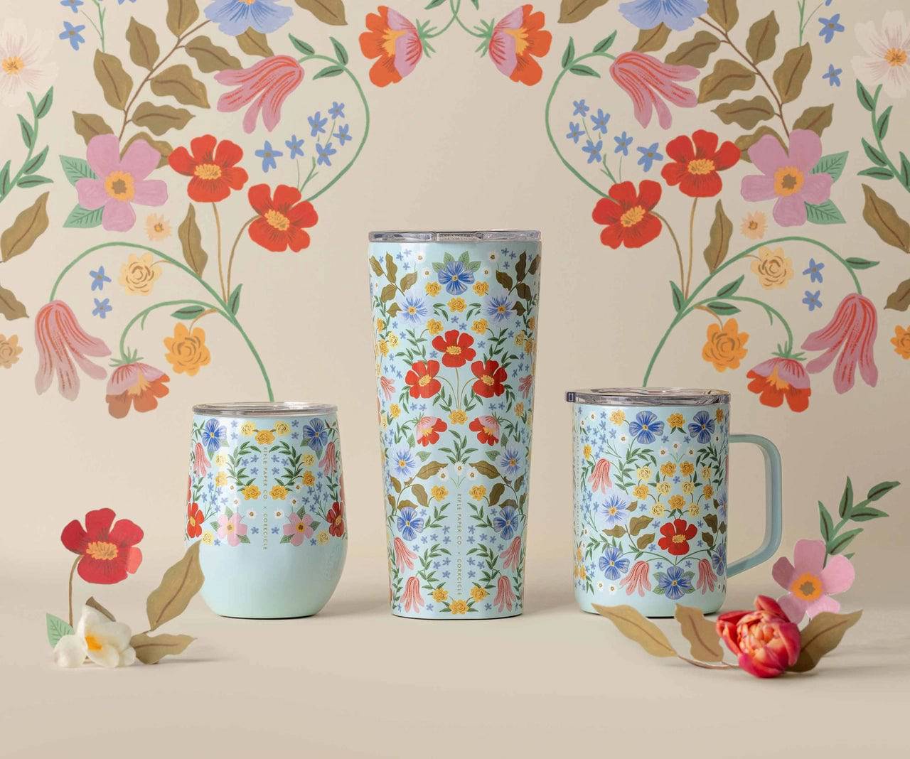 Corkcicle - 24oz. Tumbler - Rifle Paper Co. Bramble - Findlay Rowe Designs