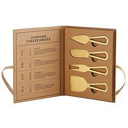Champagne Gold Cheese Knives Book Box - Findlay Rowe Designs