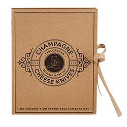 Champagne Gold Cheese Knives Book Box - Findlay Rowe Designs