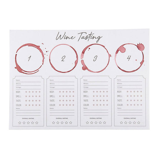 Wine Tasting PLACEMAT 24PK - Findlay Rowe Designs