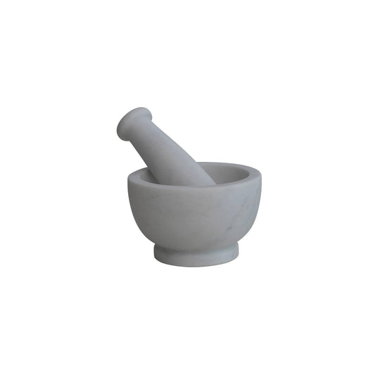 Marble Mortar & Pestle - White - Findlay Rowe Designs