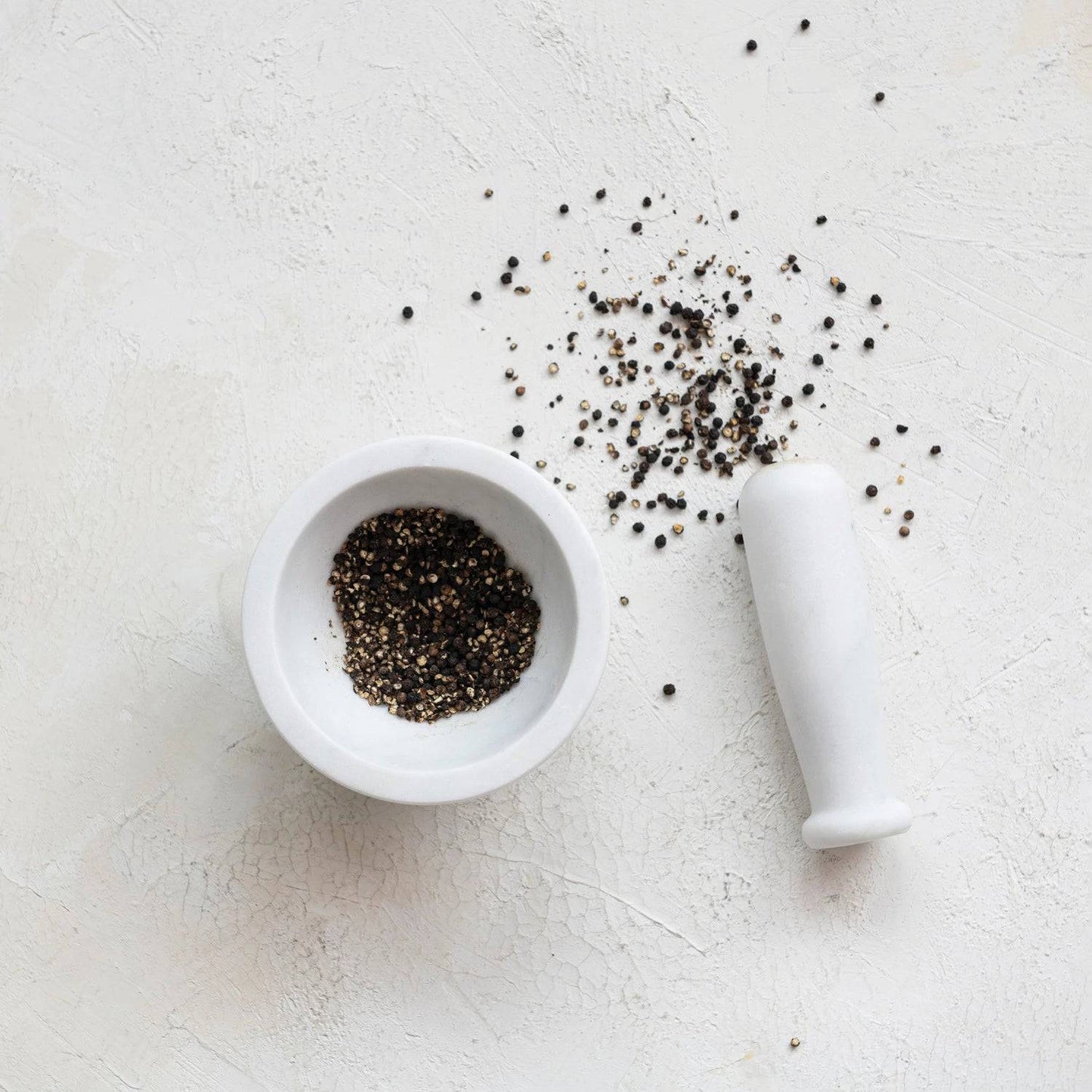 Marble Mortar & Pestle - White - Findlay Rowe Designs