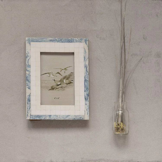 Blue & Ivory Resin Photo Frame - Findlay Rowe Designs