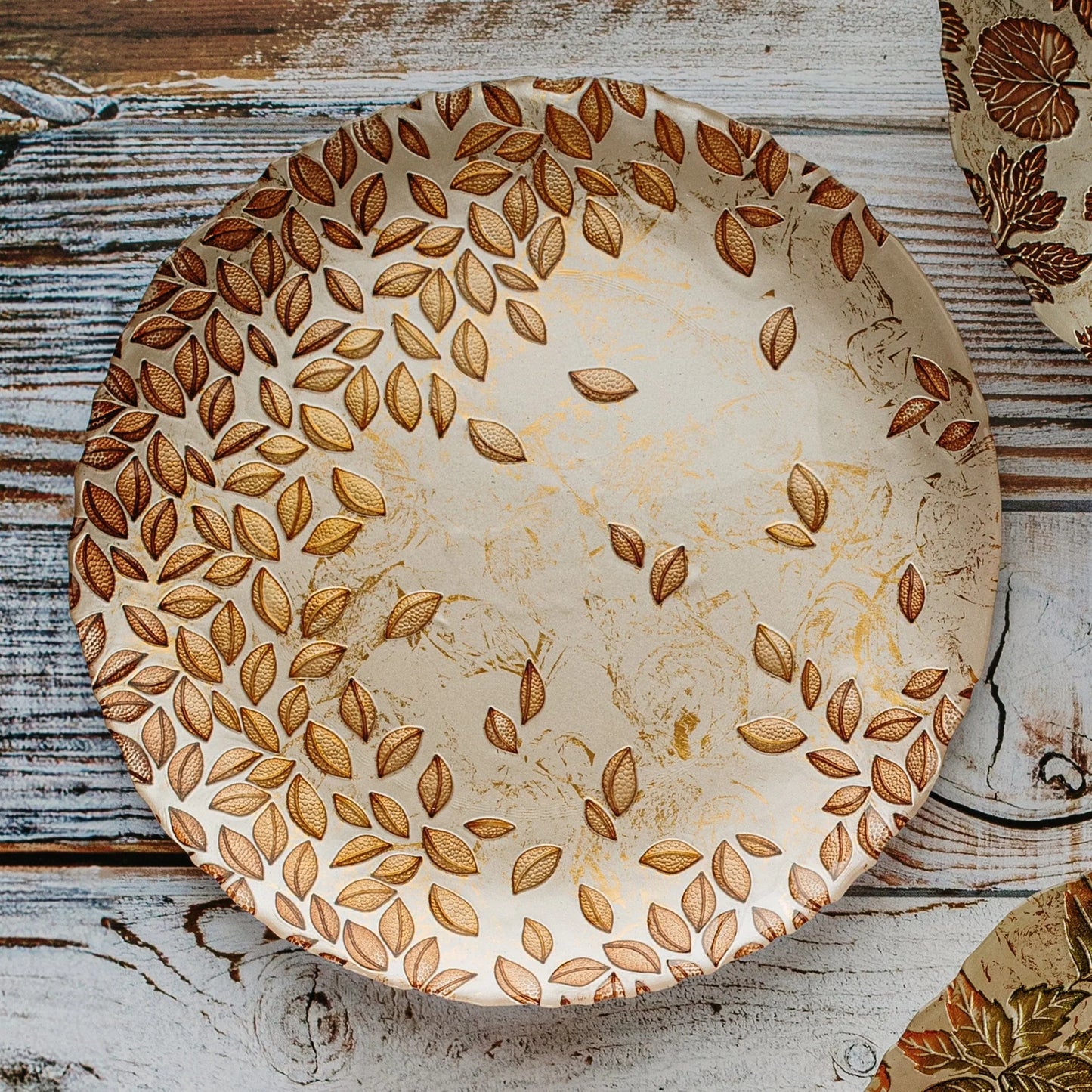 Vietri -Autunno Glass Round Platter - Findlay Rowe Designs