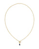 Kendra Scott - Necklace - Mini Elisa Gold Toggle Short Pendant - Blue Lapis