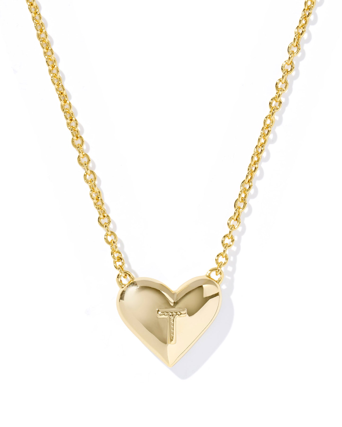 Kendra Scott - Necklace - Ari Heart Letter - Gold Short Pendant