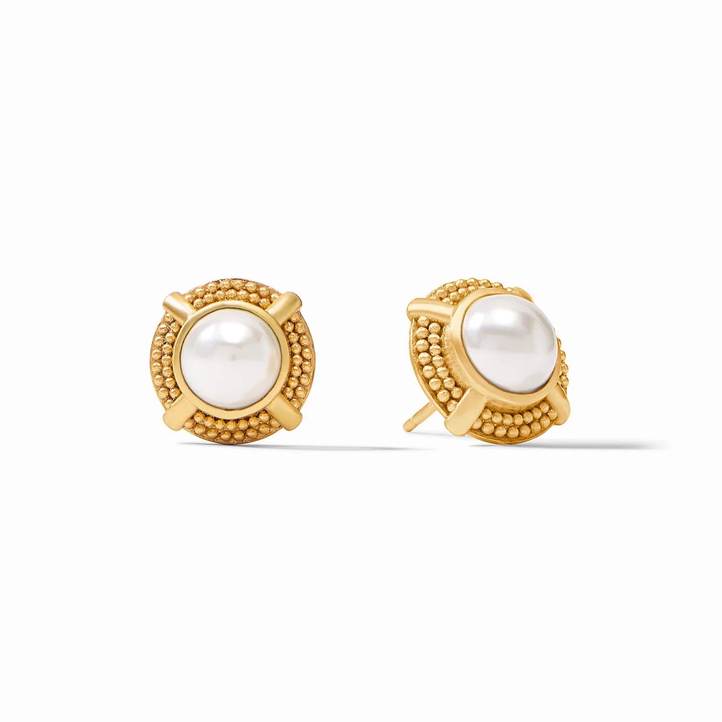Julie Vos - Cabochon Stud - Pearl - Findlay Rowe Designs
