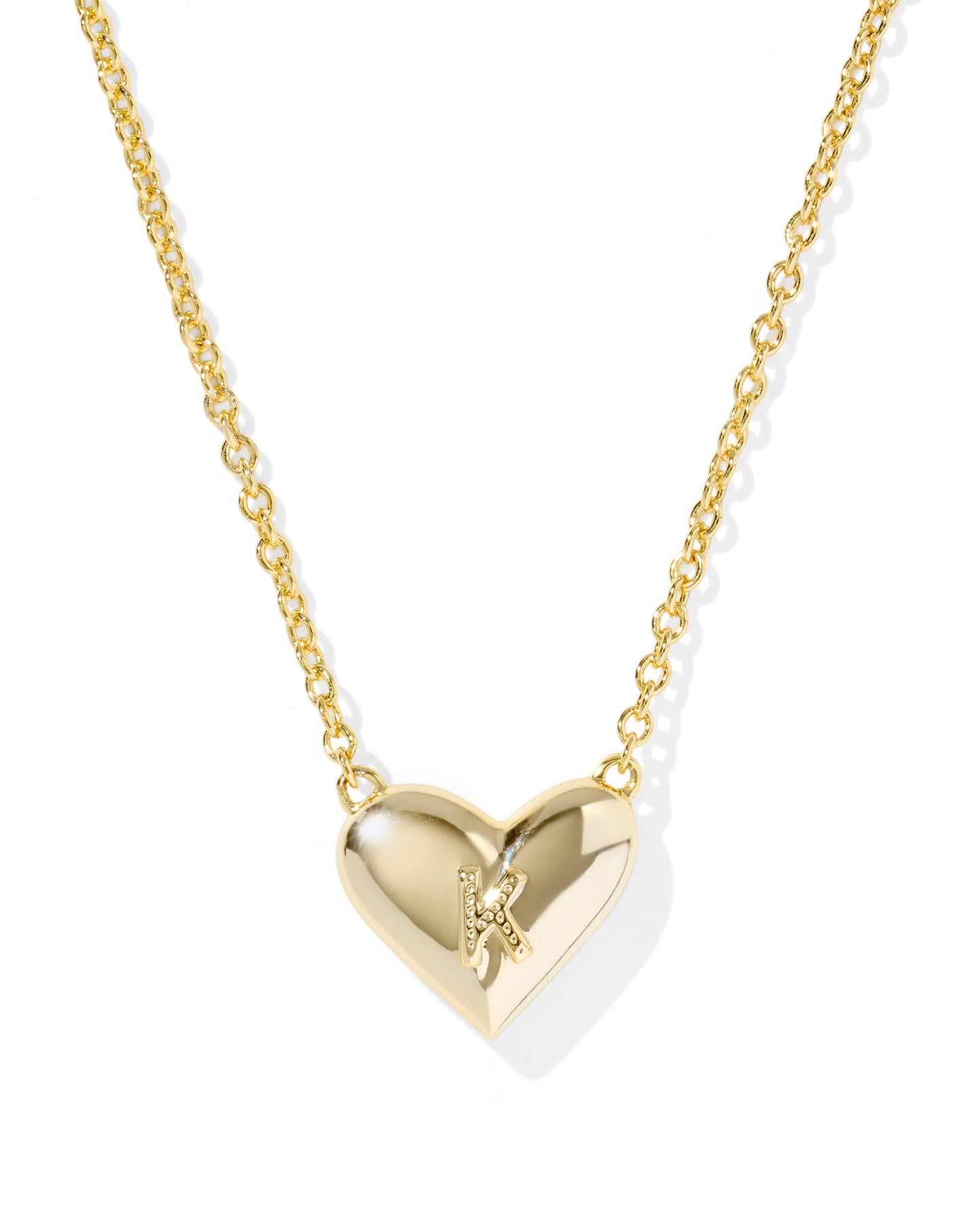 Kendra Scott - Necklace - Ari Heart Letter - Gold Short Pendant