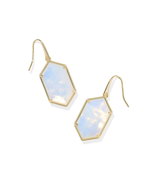 Kendra Scott - Earring - Hallie Gold Drop Earrings in -Opalite Illusion - Findlay Rowe Designs