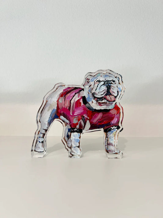 Chelsea McShane-Bulldog Red ShirtAcrylic Block
