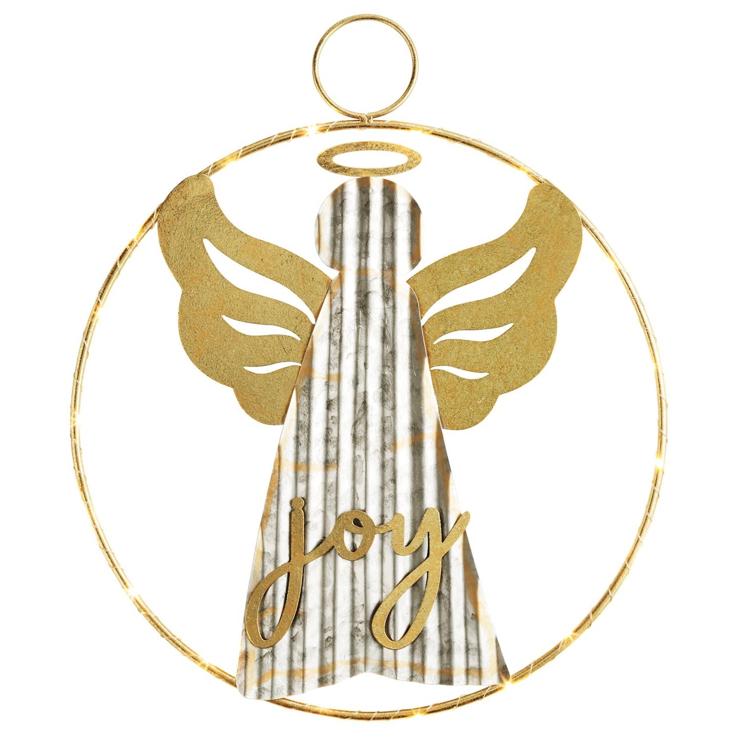 Mud Pie - Angel Door Hanger - Corrugated Tin